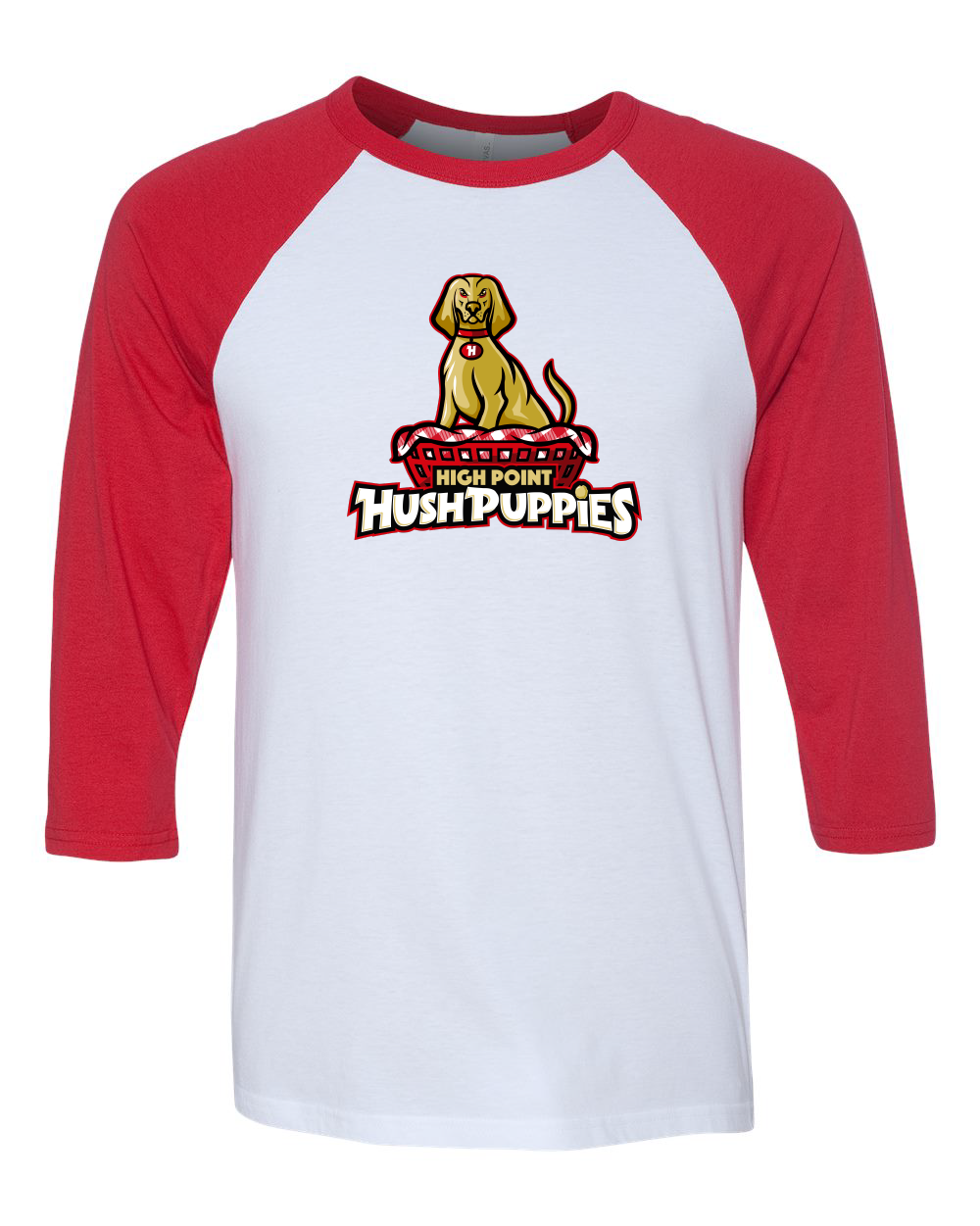 Hushpuppies Three-Quarter Sleeve Baseball Tee